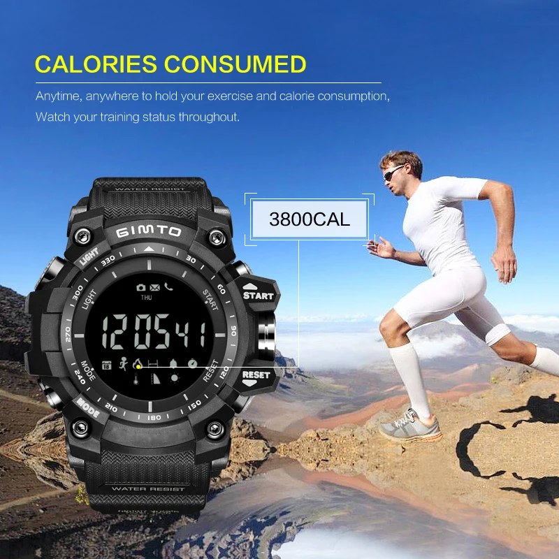 Лидер продаж смарт часы Для мужчин Спорт на открытом воздухе bluetooth электроники