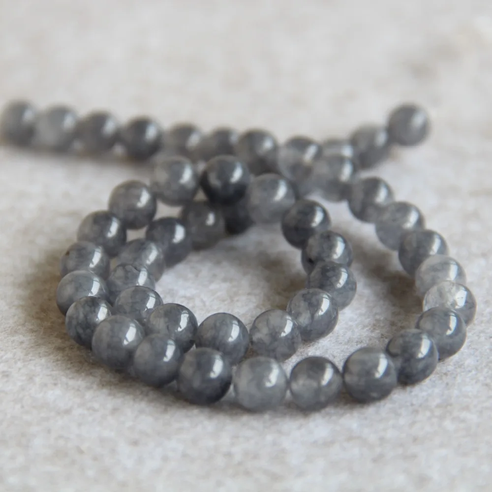 Аксессуары Запчасти рукоделие 8 мм Серый Сделай Сам круглые бусины свободные