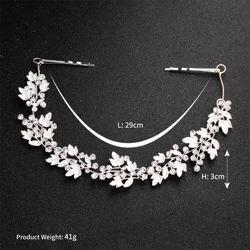 Украшения для волос Miallo из сплава с белыми кристаллами украшения диадемы и