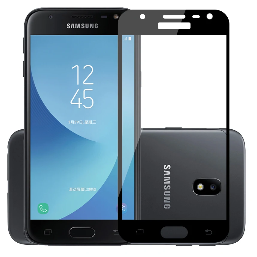Закаленное стекло премиум класса 75 шт./лот 2.5D для Samsung Galaxy J3 J5 J7 Pro 2017 полноэкранная