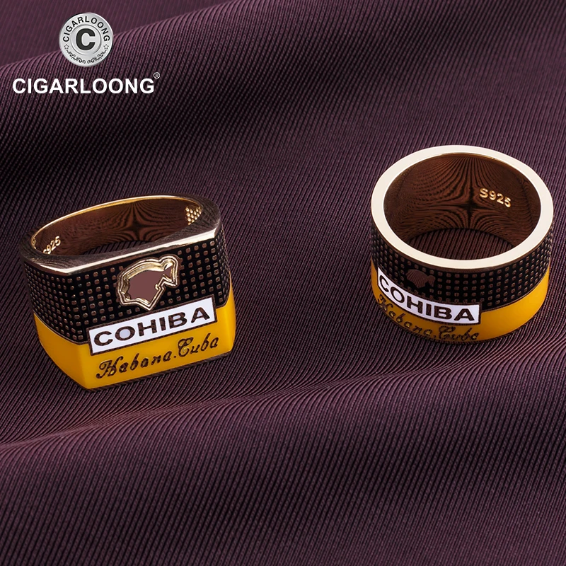 COHIBA кольцо для сигар с золотым покрытием|jewelry fashion|jewelry jewelryjewelry 925 |