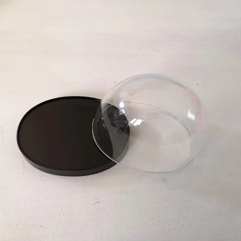 Ellipse Круглый эллипс Пылезащитная крышка звонка пластиковая коробка для дисплея фигурка Декор миниатюрный ремесло орнамент Мини Сад Фея Свадебное украшение - Цвет: Ellipse