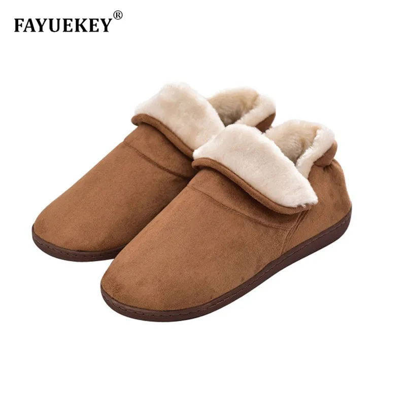 FAYUEKEY/Высококачественные Домашние хлопковые плюшевые тапочки больших размеров