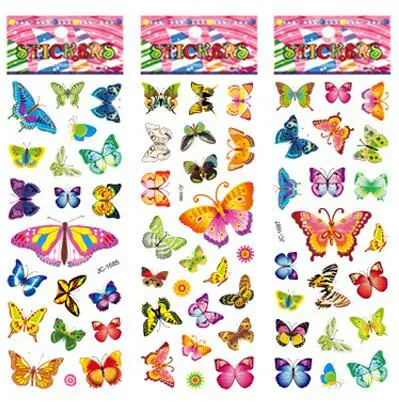 5 шт/Лот модные брендовые Детские игрушки из мультфильмов 3D наклейки дeтскиe для