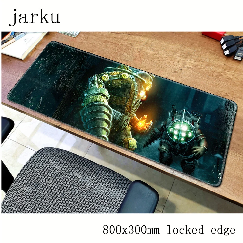 Игровой коврик для мыши bioshock ноутбука 800x300 мм notbook компьютерный персональный