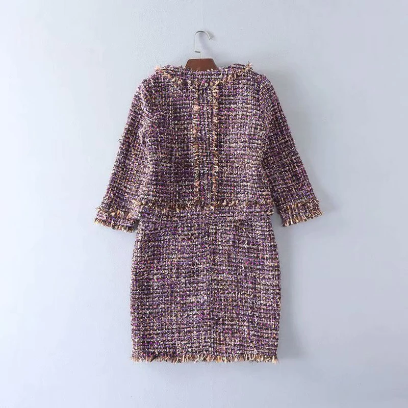 Высокое качество новейшая мода 2019 дизайнер костюм комплект для женщин бисером