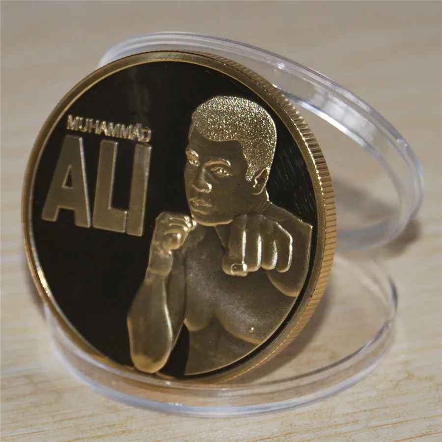Золотая монета 2016 США король бокса Мохаммеда Али 10 шт./лот бесплатная доставка|us