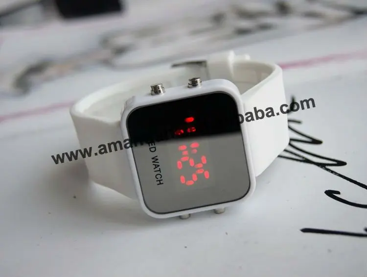 1000 шт./лот большая акция пластиковый квадрат LED часы модные цифровой Disply женские часы светящиеся мужские повседневные спортивные наручные часы