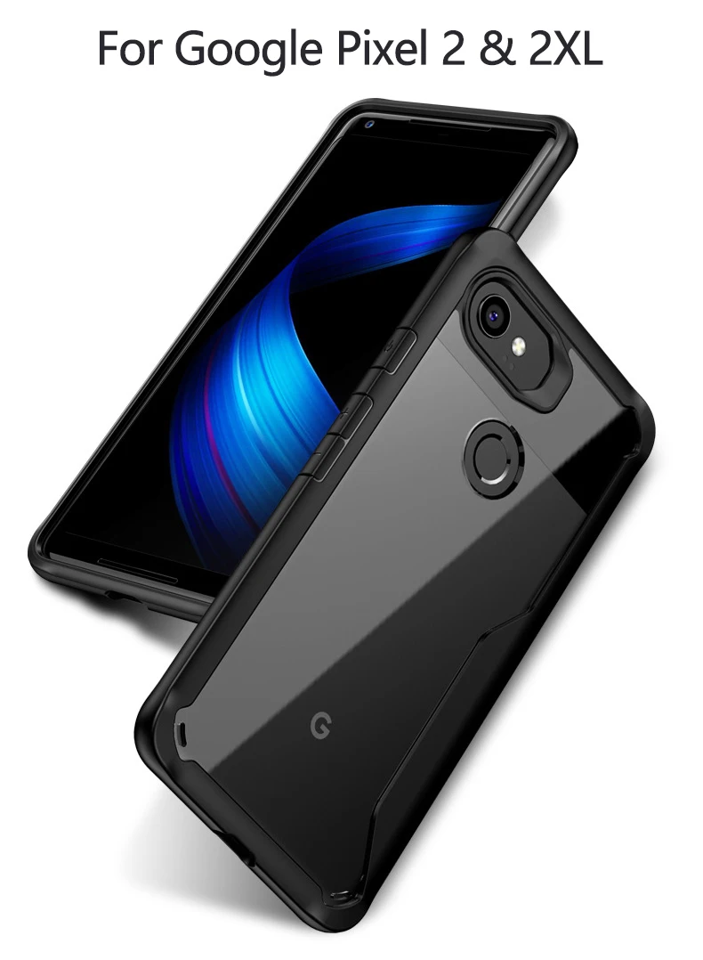 BEXFLOVE чехол для Google Pixel 2XL чехол для Google Pixel 2 Чехол прозрачный гибридный мягкий красный чехол для Pixel 2 XL 2XL чехол