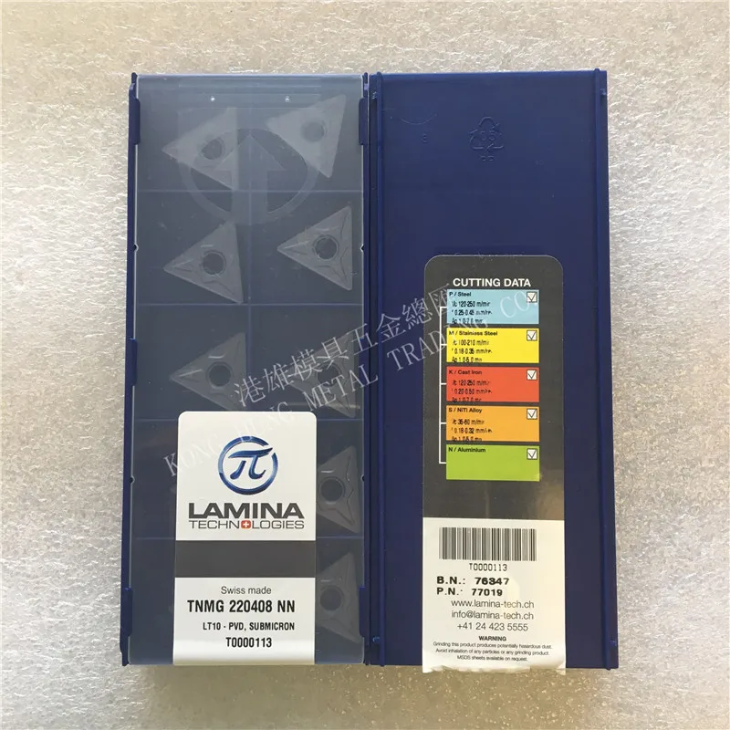 TNMG220408NN LT10 Оригинал Ламина CNC лезвие карбидные вставки токарные инструменты 10
