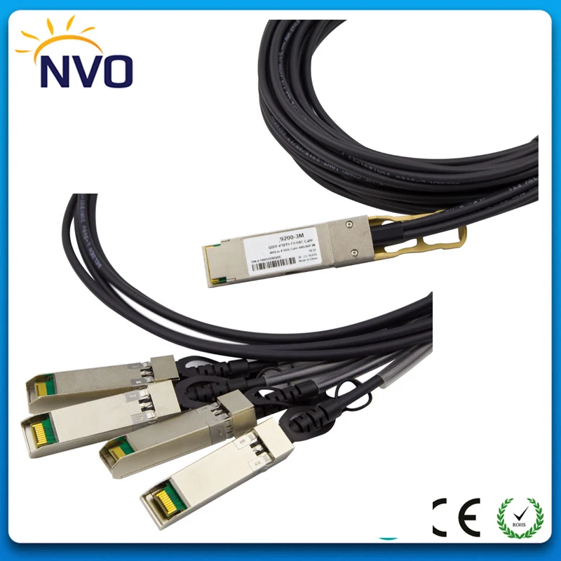 40 г QSFP 4SFP + 24AWG 7 м пассивный медный кабель прямого подключения DAC Twinax|twinax cable|copper
