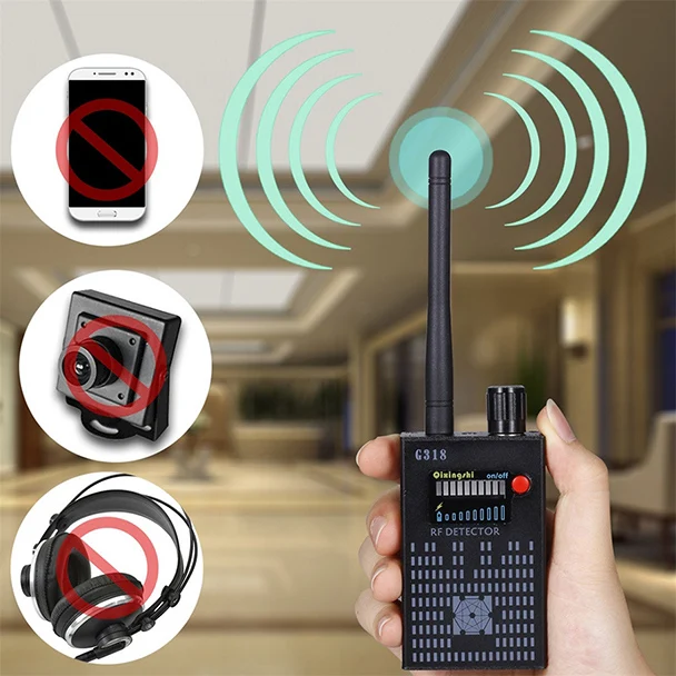 GPS высокоскоростной 1 MHz 8000 обнаруживает Мобильный анти шпионский беспроводной