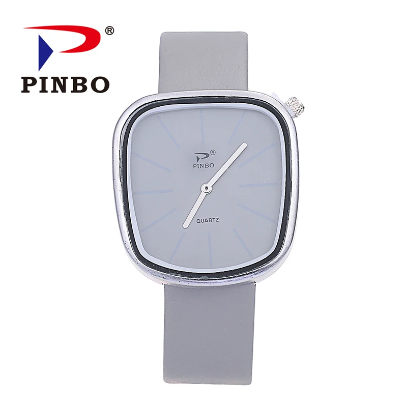 New Luxury Brand Rectangle Casual Quartz Watch Men Business Leather Strap Watches Relogio Masculino Military 2-pin Wrist | Наручные часы