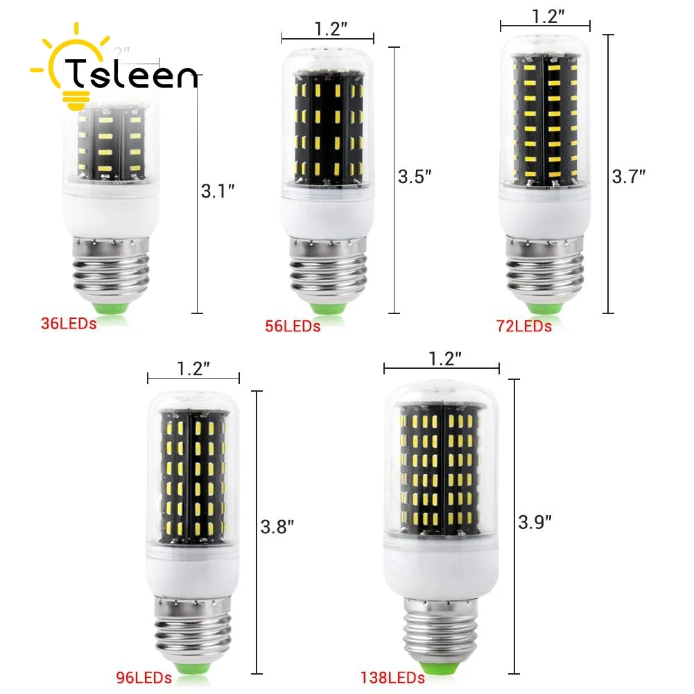 Дешевая лампа e27 35 Вт дешевый кукурузный светильник 96 138 led e14 gu10 g9 b22 30 Вт 4014 smd лампа 220 В Светодиодная лампа Мощные светодиоды