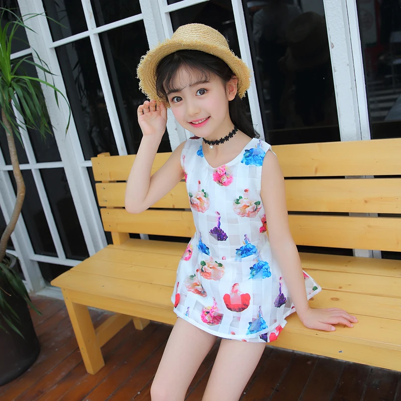 Летняя детская одежда Топ без рукавов + Шорты 2 шт. комплекты одежды для девочек