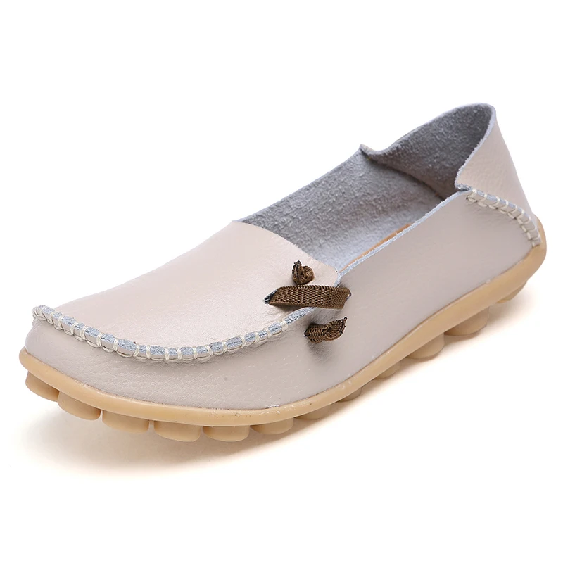 

Women Flats Shoes Soft Genuine Leather Shoes For Women Casual Loafers Mother Moccasins Slip on Female Shoes Chaussure Femme