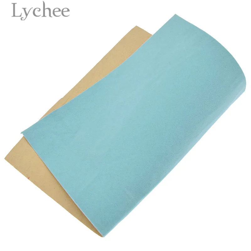 8 Lychee Life 29x21 см A4 самоклеющиеся бархатные тканевые листы для шитья, бумага для рукоделия, контактная бумага для ювелирного ящика - Цвет: 8