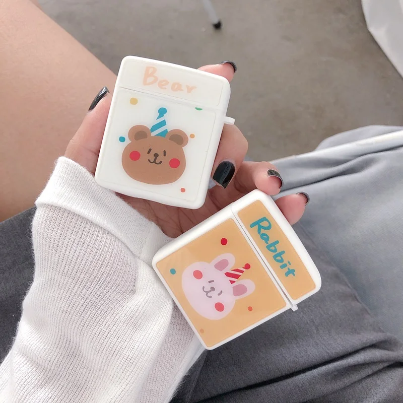 Чехол с 3D рисунком для Airpods, Модный чехол для наушников, чехол для Airpods 1 2, чехол для гарнитуры Etui, беспроводной чехол для наушников