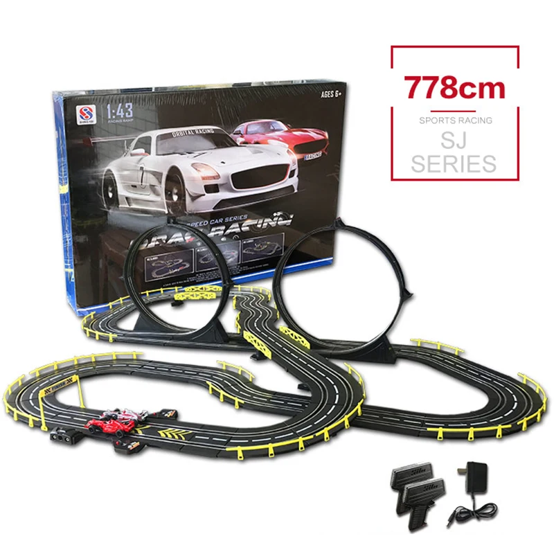 1:43 RC трек автомобиль игрушки электрические Проводные с дистанционным