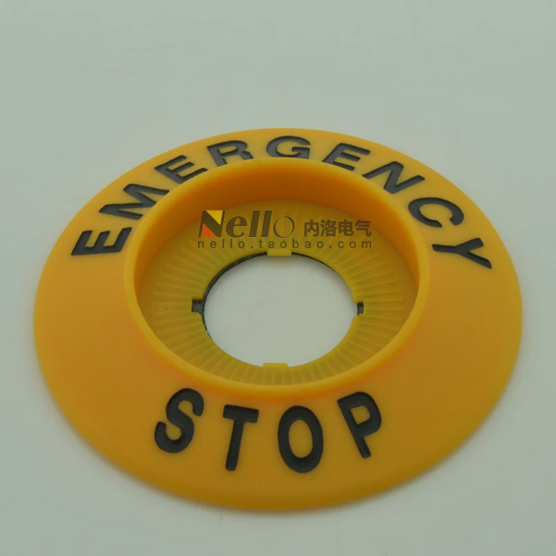 

[SA]Korea Kaikun KACON 22mm emergency stop switch warning signs HP117A signage outside diameter 70mm--20pcs/lot