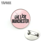 Брошь в виде Манчестера TAFREE ONE LOVE, декоративная брошь для концерта, значок на булавке для мужчин, женщин и девочек, подарочное Ювелирное Украшение, QF690