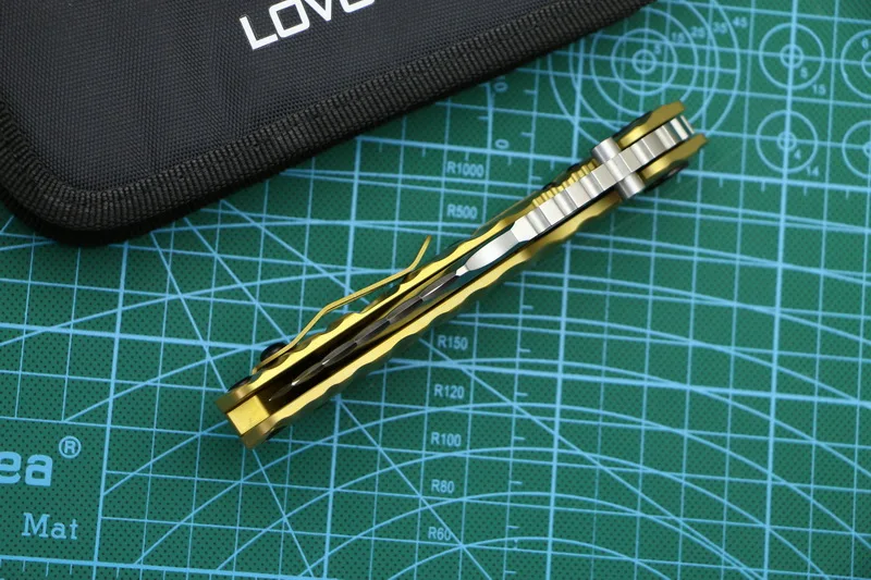 LOVOCOO складной нож для ежедневного использования D2 сталь TC4 titanium ручка кухонный