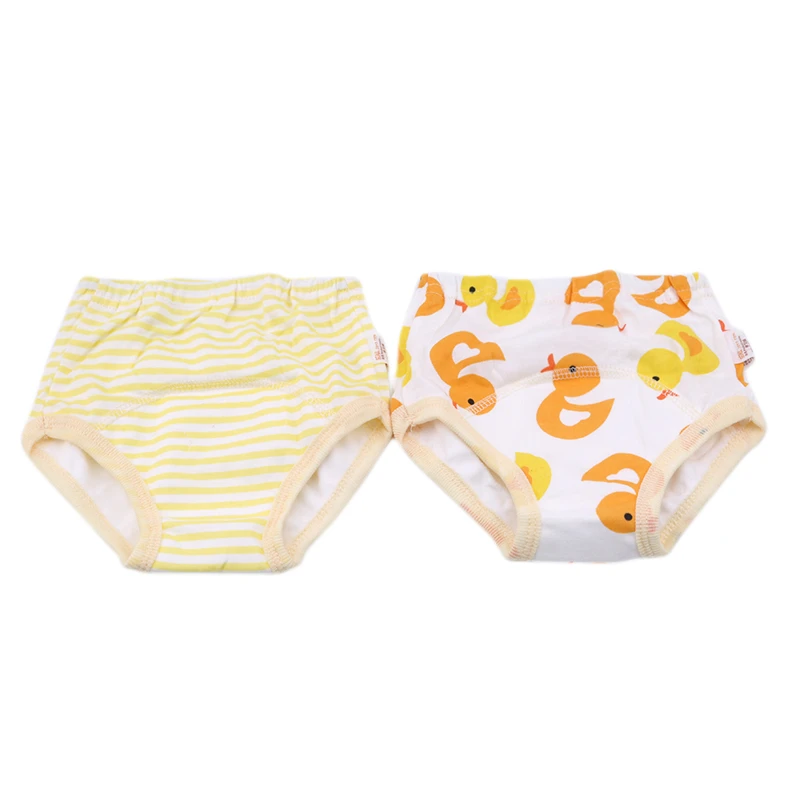 2 шт./компл. для маленьких мальчиков и девочек из хлопковой ткани Подгузники трусы