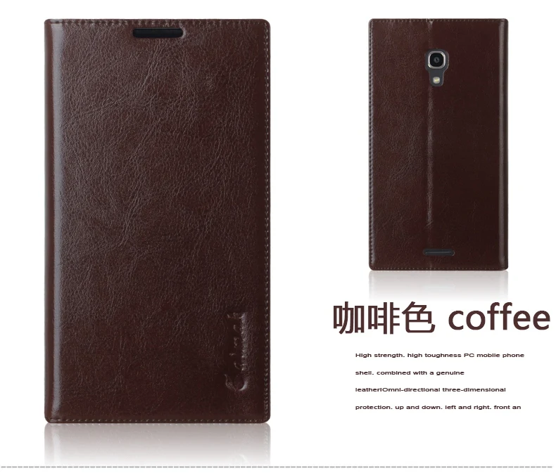 Чехол-книжка для Huawei Ascend Mate2 Mate 2 8 цветов из натуральной кожи с подставкой