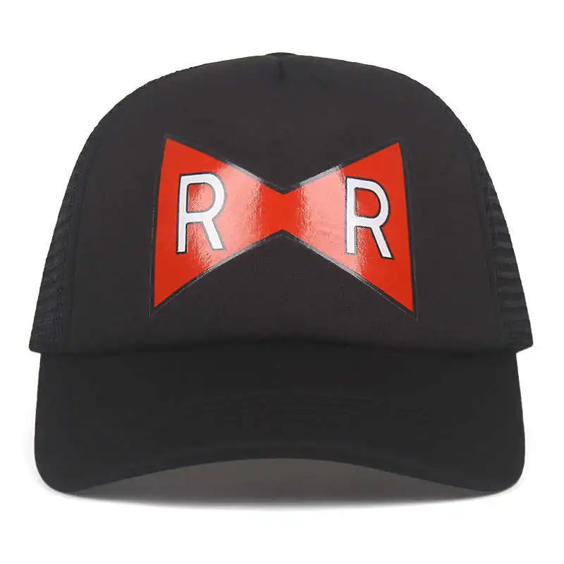 RR бейсболка для дальнобойщика Dragon Ball Dr. Gero Dad Hat красная лента армейская нежная Печать Snapback cap s Нет структуры шляпа - Цвет: black RR