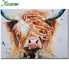 YOGOTOP полностью алмазная живопись Highland Cow 5d Сделай Сам мозаика ручной работы вышивка животные декор домашняя картина Стразы искусство YY942