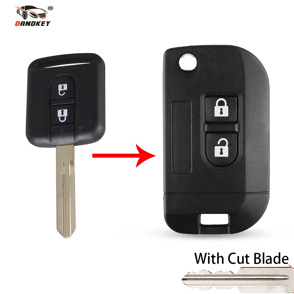 DANDKEY раскладной чехол для автомобильного ключа с дистанционным управлением Qashqai