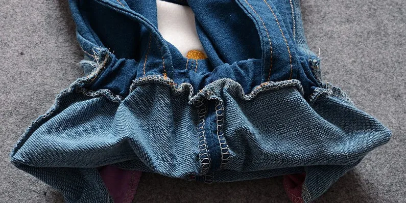 BibiCola/комплект осенней одежды для маленьких девочек детские весенние джинсовые