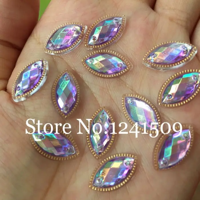 LightPurple3 30 шт/60 шт/120 шт/150 шт Маркиза акриловая 10*17 мм швейная одежда для волос шляпа Танцевальная сумка для костюмов обувь ювелирные изделия игрушка аксессуар - Цвет: LightPurple3