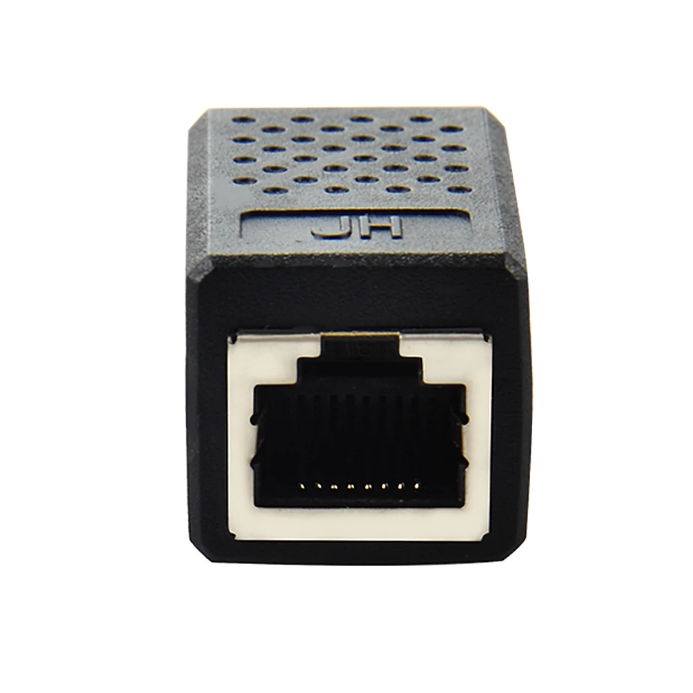 black cable ethernet RJ45 разъем Cat7/6/5e кабель Ethernet адаптер 8P8C rj45 сетевой расширитель расширение кабель для Ethernet кабель женский - Цвет: black cable ethernet
