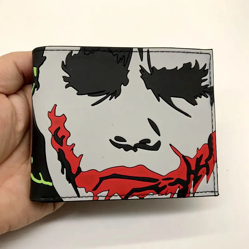 D Joker Фильм Веном двойной кошелек комиксы мальчики девочки монеты кошелек Телефон держатель для карт подарок - Цвет: D Joker