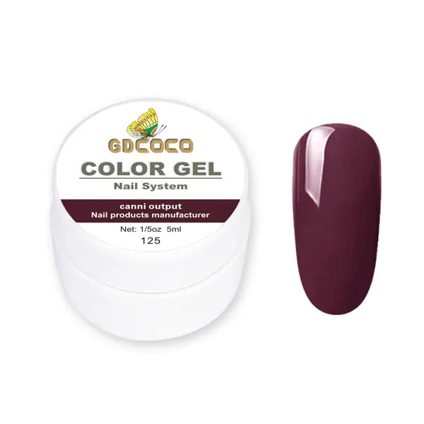 125 86153 GDCOCO Venalisa живопись Гель Soak off UV светодиодный 5 мл Одноцветный гель 36 цветов гель лак для ногтей фабрика canni Чистый гель лак для ногтей - Цвет: 125