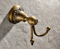 antique brass wall hooks racksclothes hanger metal towel coatrobe hookbathroom accessories nba431