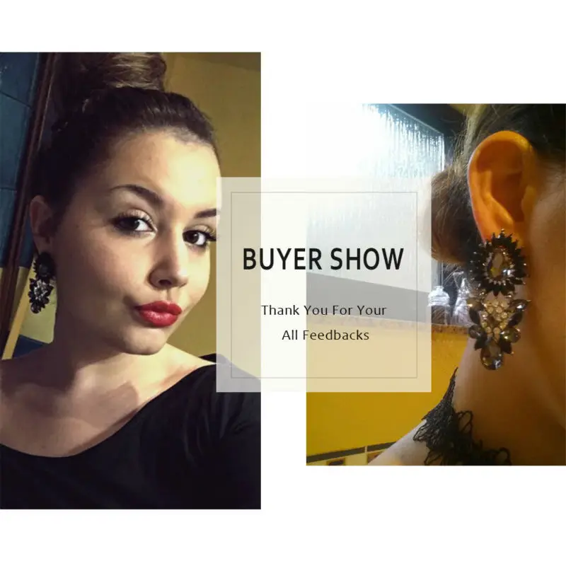 Винтажные акриловые серьги подвески VEYO с кристаллами для женской фотолампы|vintage