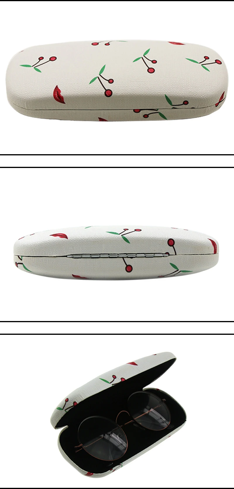 Футляр для очков с цветочным рисунком Чехол для очков Жесткий Кожаный Чехол для очков принадлежности для студентов оптические аксессуары защитный чехол