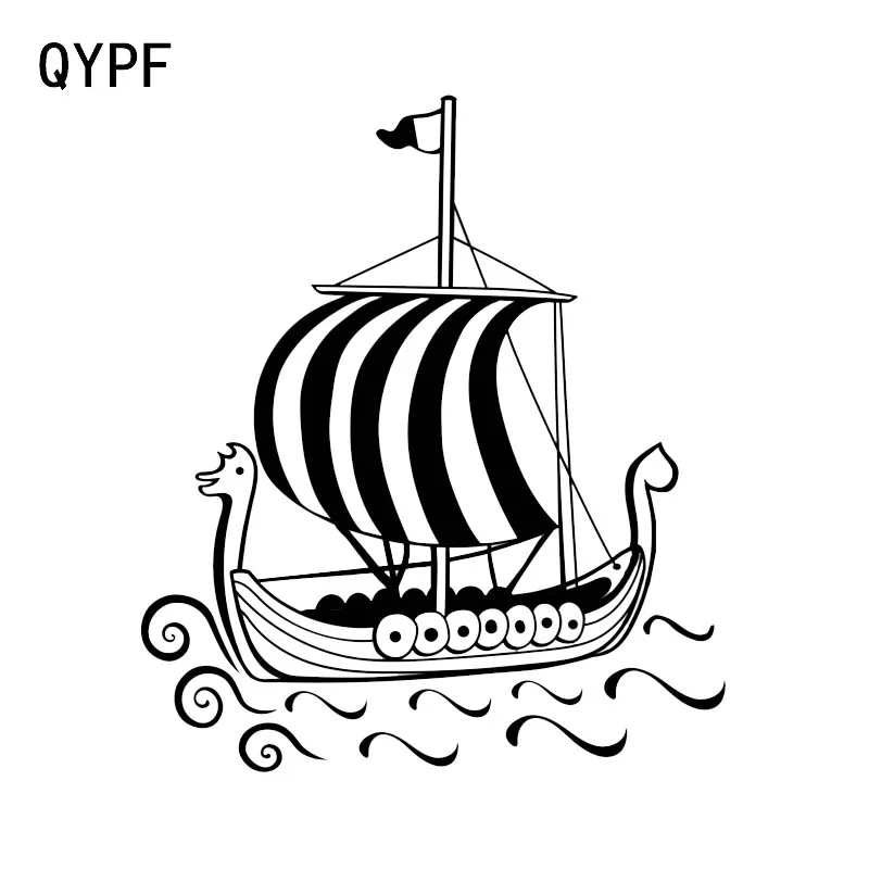 

QYPF 14,3*16,5 см крутой парусный океан моряк Декор автомобиля Стайлинг стикер Экстремальный движение силуэт винил C16-1099