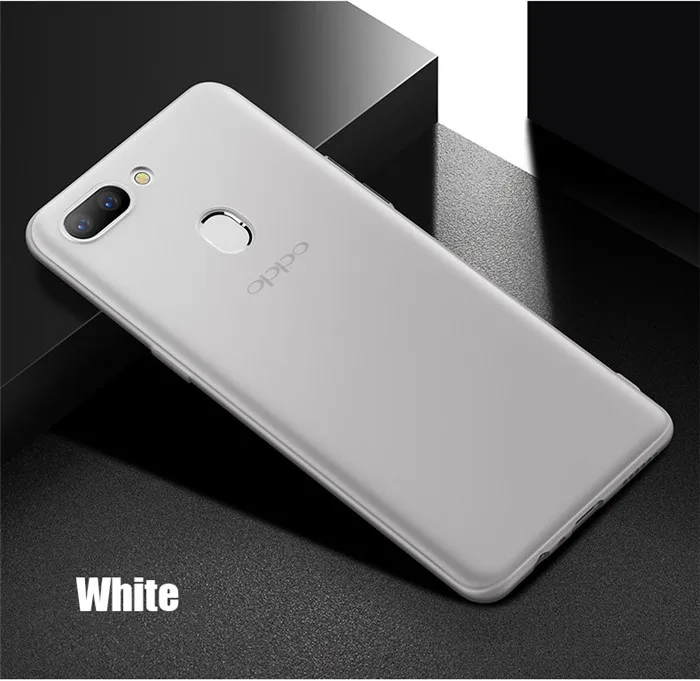 Матовый Силиконовый чехол-накладка из мягкого ТПУ матовый чехол для Oppo F3 F9 Pro A7x R9 R9S R11 R11S плюс R15 R17 Pro Realme 1 2 F7 Молодежные A5 мобильный чехол