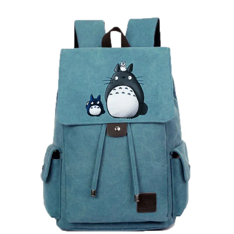 Аниме Tonari no Totoro, школьная сумка для косплея, сумка на плечо в духе колледжа, мужской и женский рюкзак, граффити, Холщовая Сумка