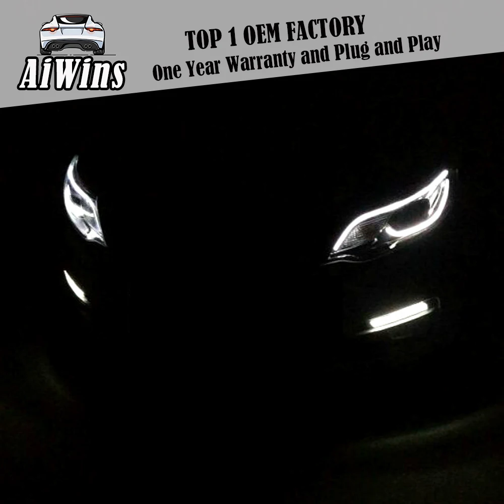 Aiwins Стайлинг Головной фонарь для Kia K2 фары 2015 Новый Rio светодиодный DRL Bi Xenon