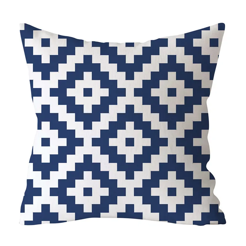 Home Decor геометрический бархат Чехлы 45x45 см темно-Boho Цветок шевронная точка наволочка Спальня Подушка для украшения дивана случае - Цвет: L