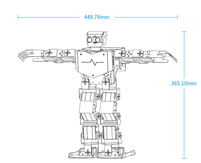 LOBOT H3P 17DOF Humanoid робот вторичного развития рамки комплект/RoboSoul H3P/с Arduino полный пульт дистанционного управления робот
