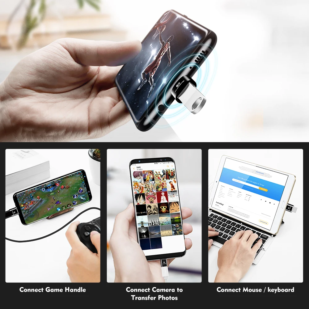 Адаптер FLOVEME с Micro USB Мама на Type C папа OTG для Samsung S9 2 0 адаптер Huawei P20 Pro | Мобильные