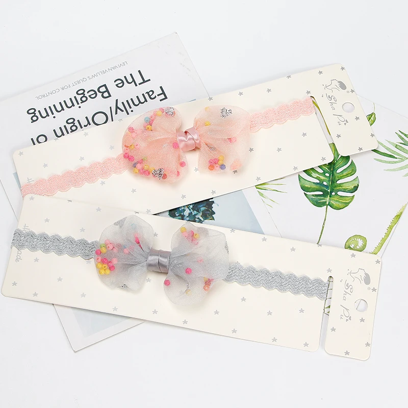 Shapu children bows DIY lace High elastic hair belt Headband babys cute Hair accessories kids girls headwear | Детская одежда и