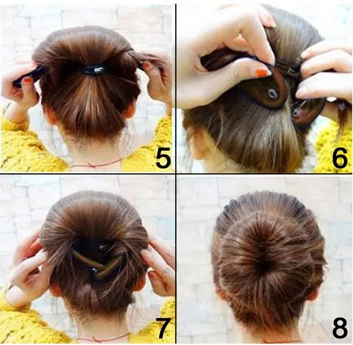 Пушистая девушка 1 шт. в партии модная ткань Braider невесты Быстрый грязный волос булочка бигуди Инструменты для самостоятельной укладки волос большие размеры