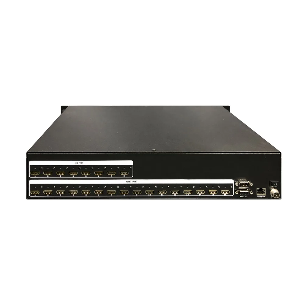 ISEEVY 8x16 HDMI матричный коммутатор с 8 в 16 каналов Поддержка 4K x 2K @ 30Hz 1080P3D 60Hz HDCP 1 4 Blue-ray