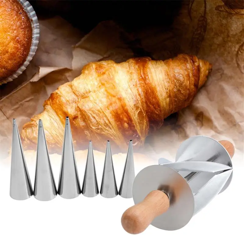 7 шт. нержавеющая сталь резак для завальцовки хлеба изготовления круассан